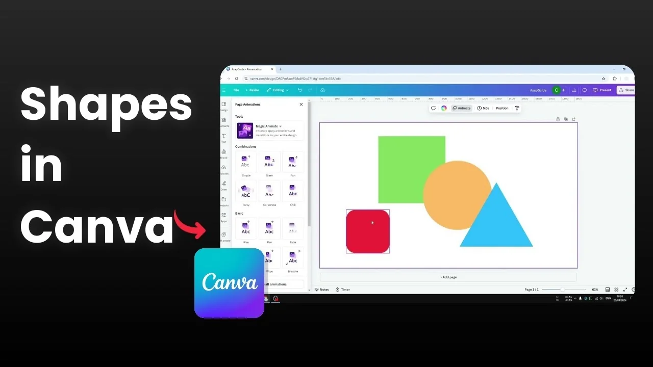 How to Insert Shapes in Canva