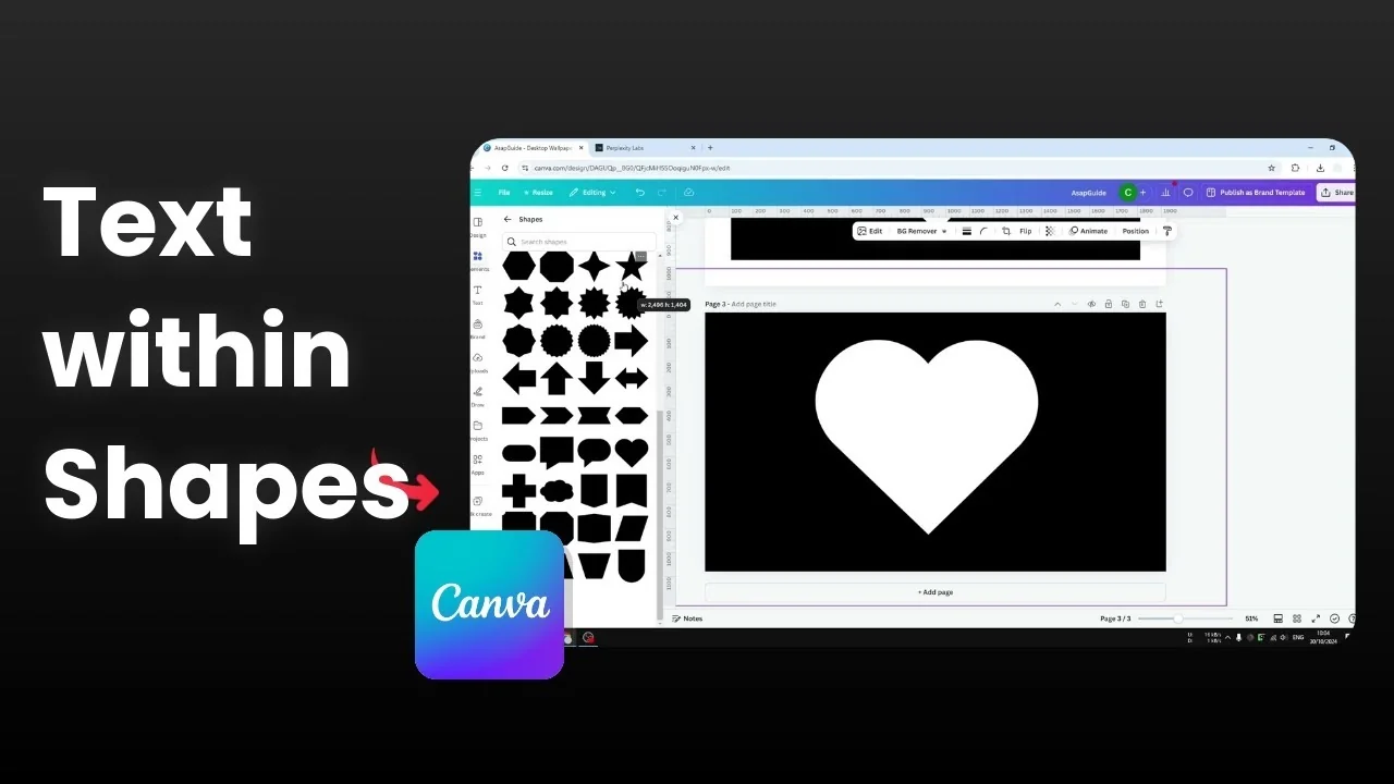 How to Insert Text to a Shape in Canva