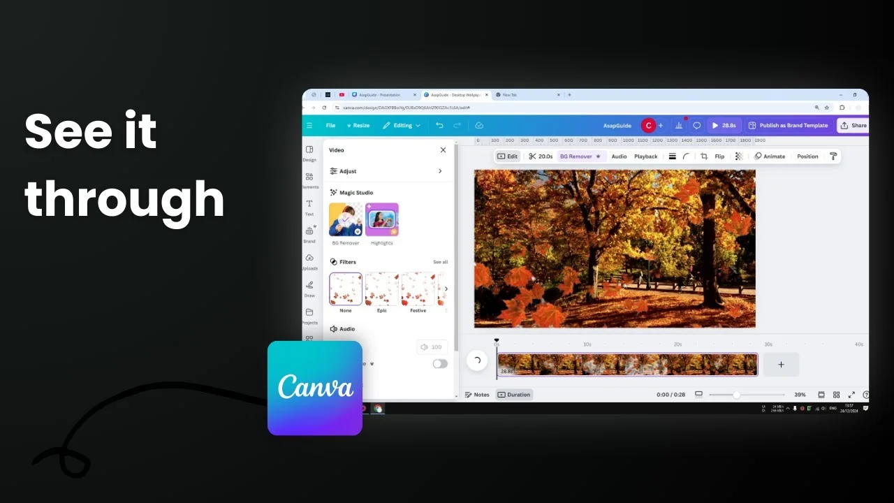 How to Make Video Transparent in Canva