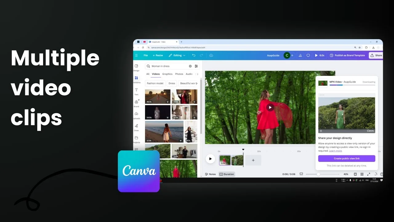 How to Merge Two Videos into One in Canva