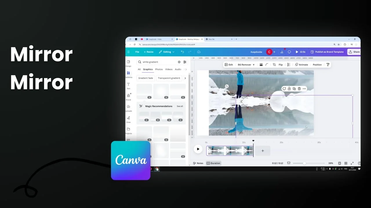 How to Mirror Video in Canva