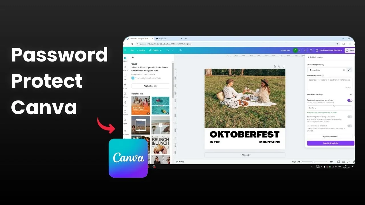How to Password Protect Your Canva Website