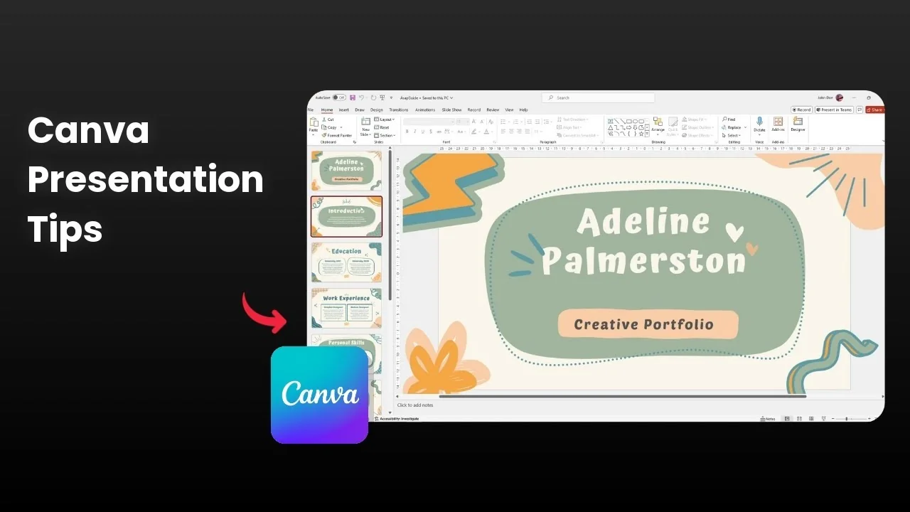 How to Present Canva in PowerPoint