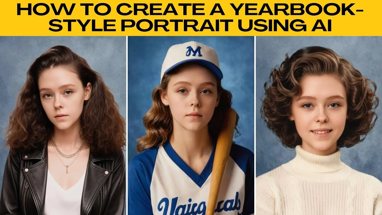 How to Recreate Classic School Photos and Vintage Yearbook Portraits with AI?
