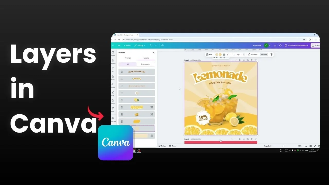 How to See Layers in Canva