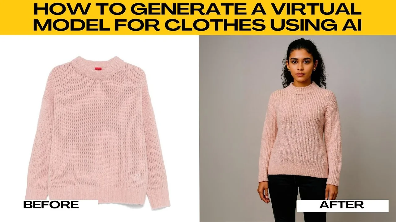 How to Showcase Outfits Digitally by Generating a Virtual Model with AI?