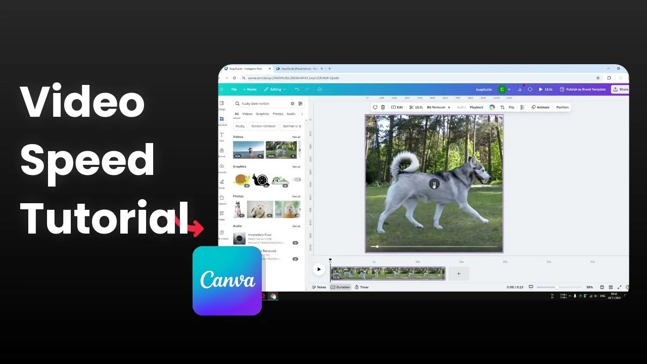 How to Speed Up Video in Canva