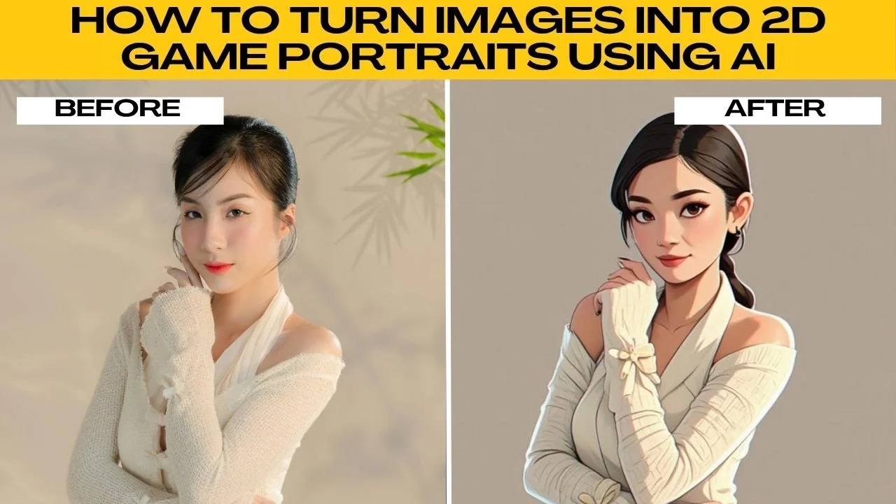 How to Transform Your Photos into 2D Video Game Portraits with AI?