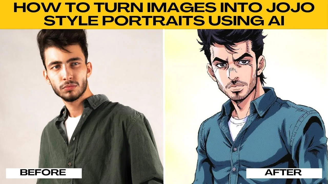 How to Transform Your Photos into Stylized JoJo Characters with AI?