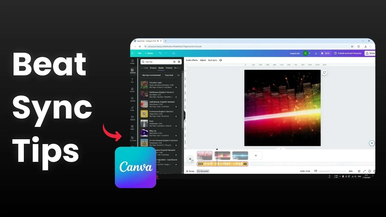 How to Use Beat Sync in Canva